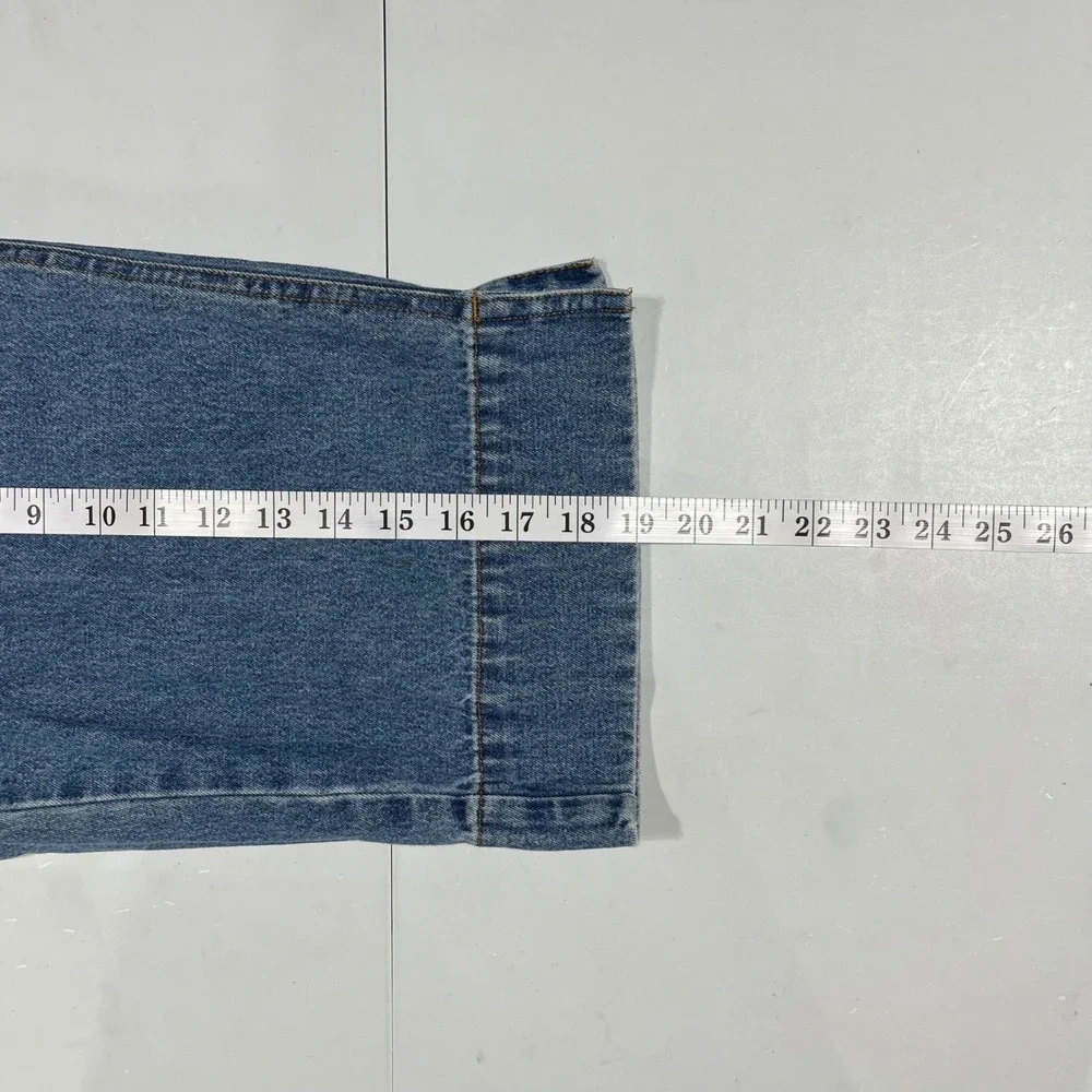 Vintage Bill Blass Baggy Carpenter Capri Jeans Womens 8P Denim 90s Streetwear